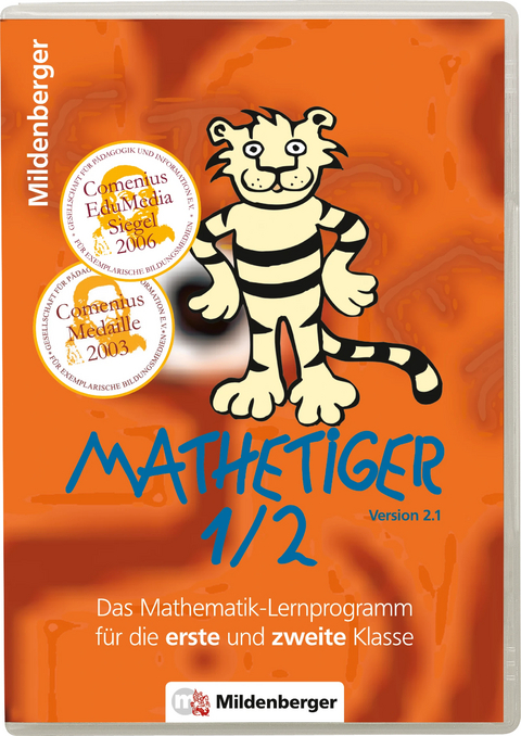 Mathetiger 1/2. Lernprogramm f&uuml;r 1. und 2. Klasse / Mathetiger 1/2, Homeversion, Einzellizenz, CD-ROM