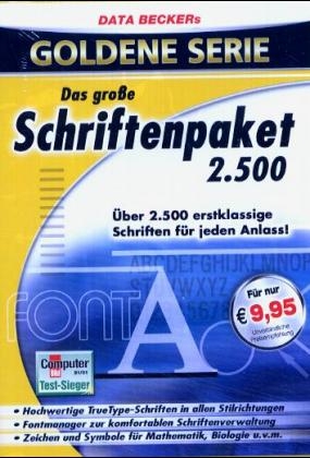 Das große Schriftenpaket 2.500, 1 CD-ROM