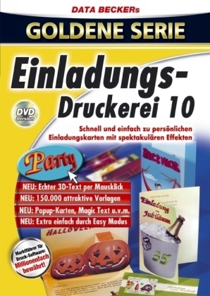 Einladungs-Druckerei 10, 1 DVD-ROM