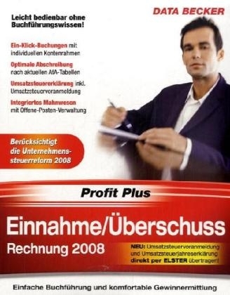 Einnahme/&Uuml;berschuss-Rechnung 2008, CD-ROM