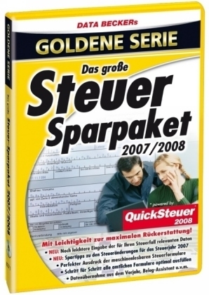 Das gro&szlig;e Steuer-Sparpaket 2007/2008, 1 CD-ROM in Kst-Box