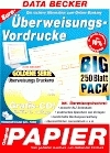Euro-Überweisungsvordrucke, 1 CD-ROM u. Papier