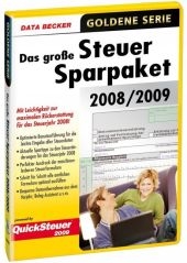 Das große Steuer-Sparpaket 2008/2009, 1 CD-ROM