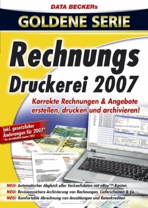 Rechnungs-Druckerei 2007, CD-ROM