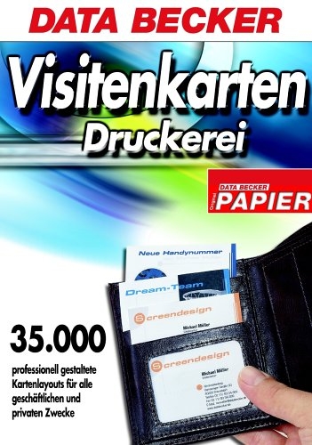 Visitenkarten-Druckerei m. Papier, CD-ROM