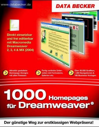 1000 Homepages für Dreamweaver, CD-ROM