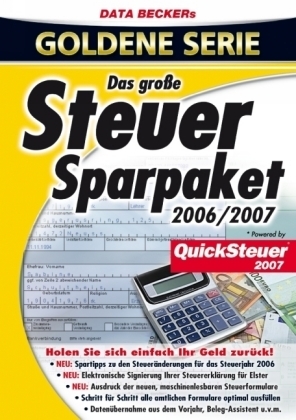 Das große Steuer-Sparpaket 2006/2007, 1 CD-ROM