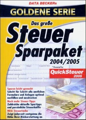 Das gro&szlig;e Steuer-Sparpaket 2004/2005, 1 CD-ROM