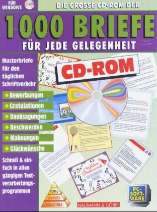 Die gro&szlig;e CD-ROM der 1000 Briefe f&uuml;r jede Gelegenheit, 1 CD-ROM