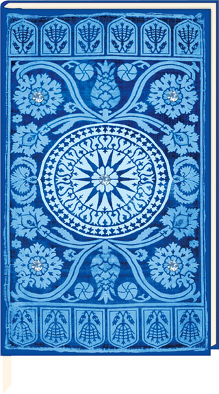 Grosses Einschreibbuch - Teppichornament blau
