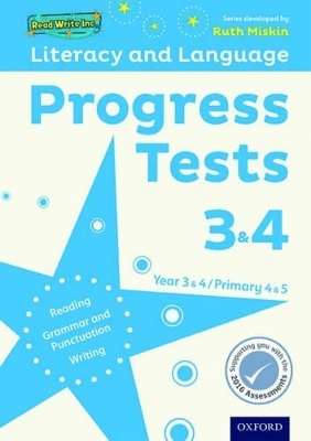 Read Write Inc. Literacy and Language: Years 3&4: Progress Tests 3&4 - Ruth Miskin, Jenny Roberts