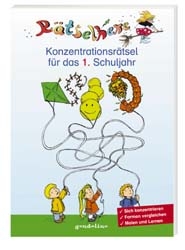 Konzentrationsr&auml;tsel f&uuml;r das 1. Schuljahr