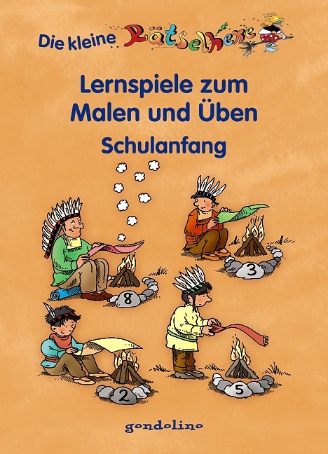 Lernspiele zum Malen und &Uuml;ben Schulanfang (Indianer