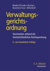 Verwaltungsgerichtsordnung - Johann Bader, Michael Funke-Kaiser, Stefan Kuntze, Jörg Albedyll
