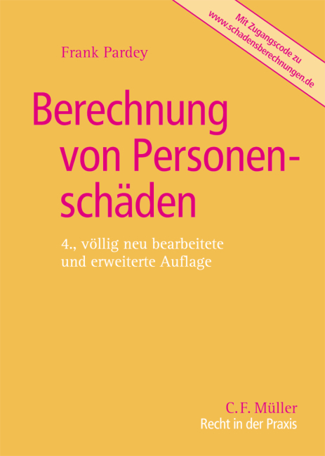 Berechnung von Personensch&auml;den - Frank Pardey