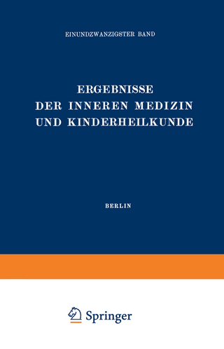 Ergebnisse der Inneren Medizin und Kinderheilkunde