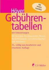 Geb&uuml;hrentabellen - 