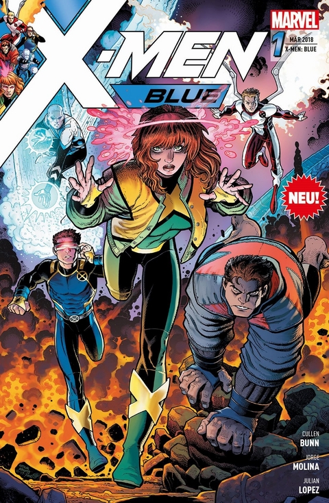 X-Men: Blue - Cullen Bunn, Matteo Buffagni, Ramon Bachs, Ray-Anthony Height, Julian Lopez, Jorge Molina, Cory Smith, Marc Deering, Jose Marzan jr., Terry Pallot, Walden Wong