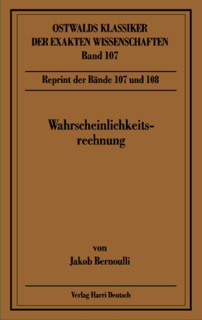 Wahrscheinlichkeitsrechnung - Jakob Bernoulli