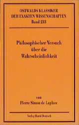 Philosophischer Versuch über die Wahrscheinlichkeit - Pierre S de Laplace