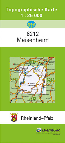 TK25 6212 Meisenheim -  Landesamt f&uuml;r Vermessung und Geobasisinformation Rheinland-Pfalz