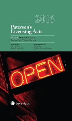 Paterson's Licensing Acts 2016