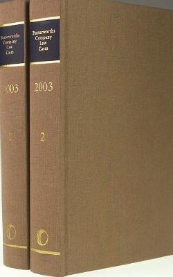 Butterworths Company Law Cases Back Volume Set 1983-date