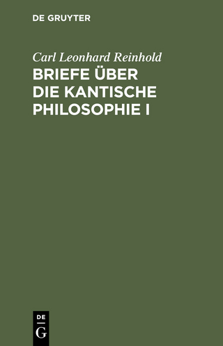 Briefe über die Kantische Philosophie I