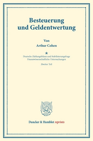 Besteuerung und Geldentwertung.