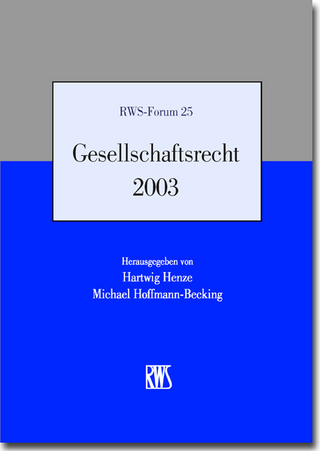 Gesellschaftsrecht 2003