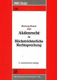Aktienrecht - Hartwig Henze