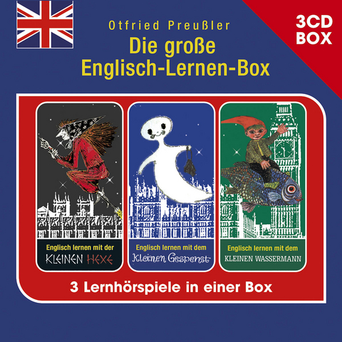 Die gro&szlig;e Englisch-Lernen-Box - 3-CD H&ouml;rspielbox - Otfried Preu&szlig;ler