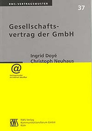 Gesellschaftsvertrag der GmbH