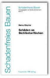 Schäden an Sichtbetonflächen.