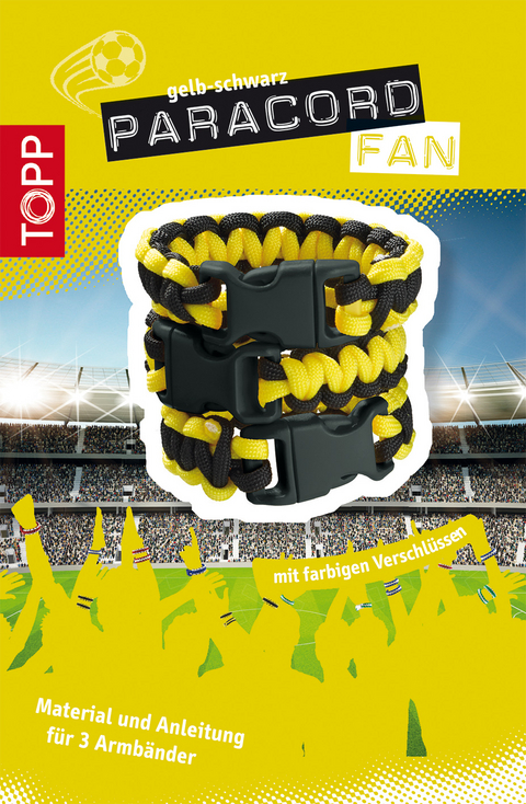 Paracord Fan Set schwarz-gelb - Thade Precht