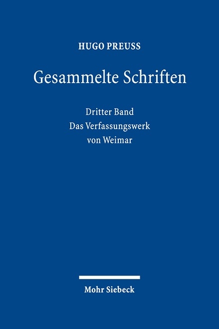 Gesammelte Schriften - Hugo Preu&szlig;