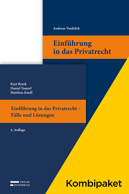 Kombipaket Einf&uuml;hrung in das Privatrecht: Lehrbuch und Casebook - Andreas Vonkilch, Kurt Berek, Daniel Tamerl, Matthias Knoll