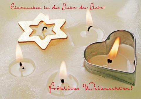 Faltkarte "Eintauchen in das Licht..." - 5 St&uuml;ck