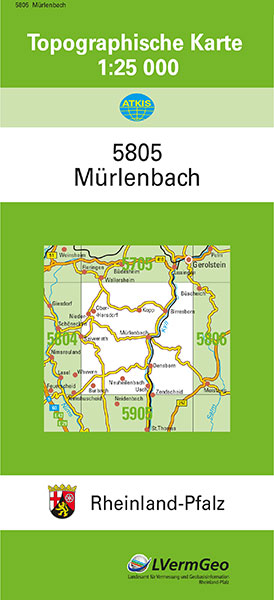 TK25 5805 M&uuml;rlenbach -  Landesamt f&uuml;r Vermessung und Geobasisinformation Rheinland-Pfalz