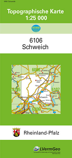 TK25 6106 Schweich -  Landesamt f&uuml;r Vermessung und Geobasisinformation Rheinland-Pfalz