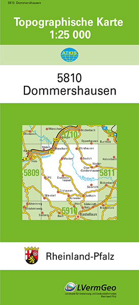 TK25 5810 Dommershausen -  Landesamt f&uuml;r Vermessung und Geobasisinformation Rheinland-Pfalz