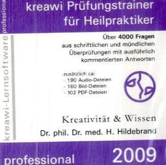 kreawi-Pr&uuml;fungstrainer f&uuml;r Heilpraktiker CD-ROM Lernsoftware, professional - 