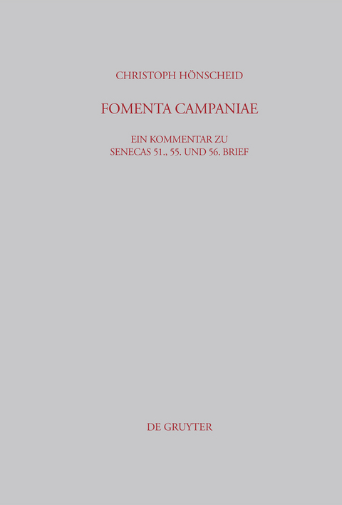 FOMENTA CAMPANIAE - Christoph H&ouml;nscheid