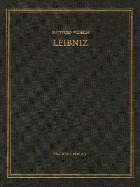 Gottfried Wilhelm Leibniz: S&auml;mtliche Schriften und Briefe. Mathematischer,... / 1699-1701 - 