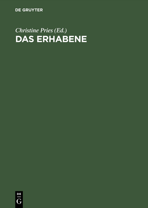 Das Erhabene - 