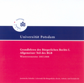 Grundlehren des Bürgerlichen Rechts I