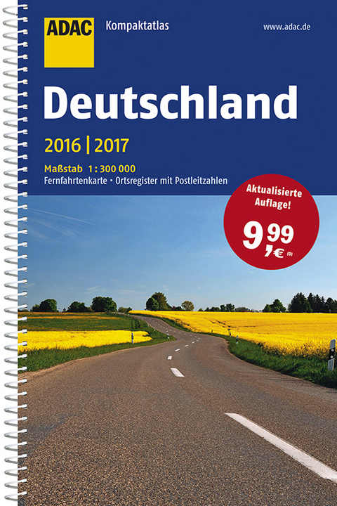 ADAC Kompaktatlas Deutschland 2016/2017 1:300 000