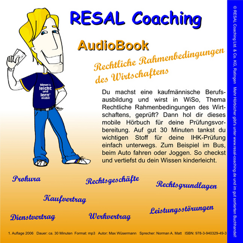 RESAL Coaching AudioBook Rechtliche Rahmenbedingungen des Wirtschaftens - Max W&uuml;sermann
