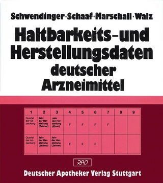 Haltbarkeits- und Herstellungsdaten deutscher Arzneimittel