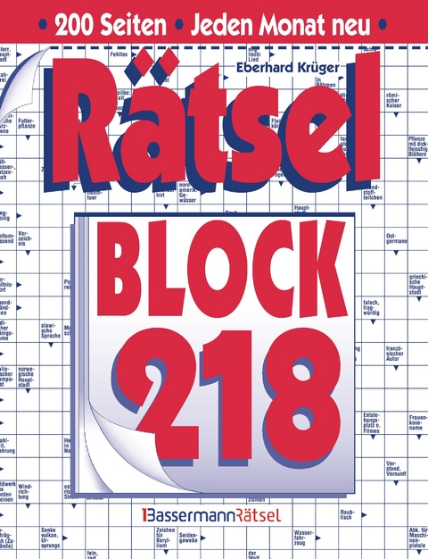 R&auml;tselblock 218 - Eberhard Kr&uuml;ger